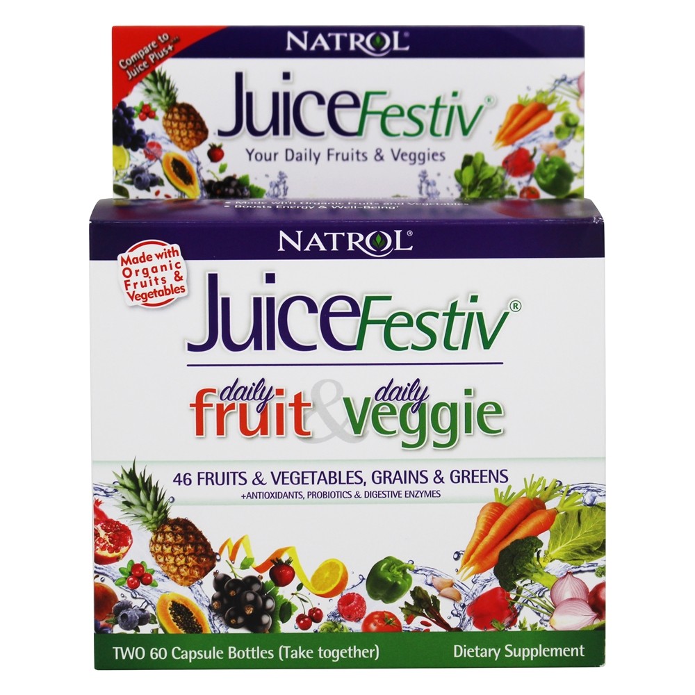 Cápsulas JuiceFestiv 60 + 60 Natrol