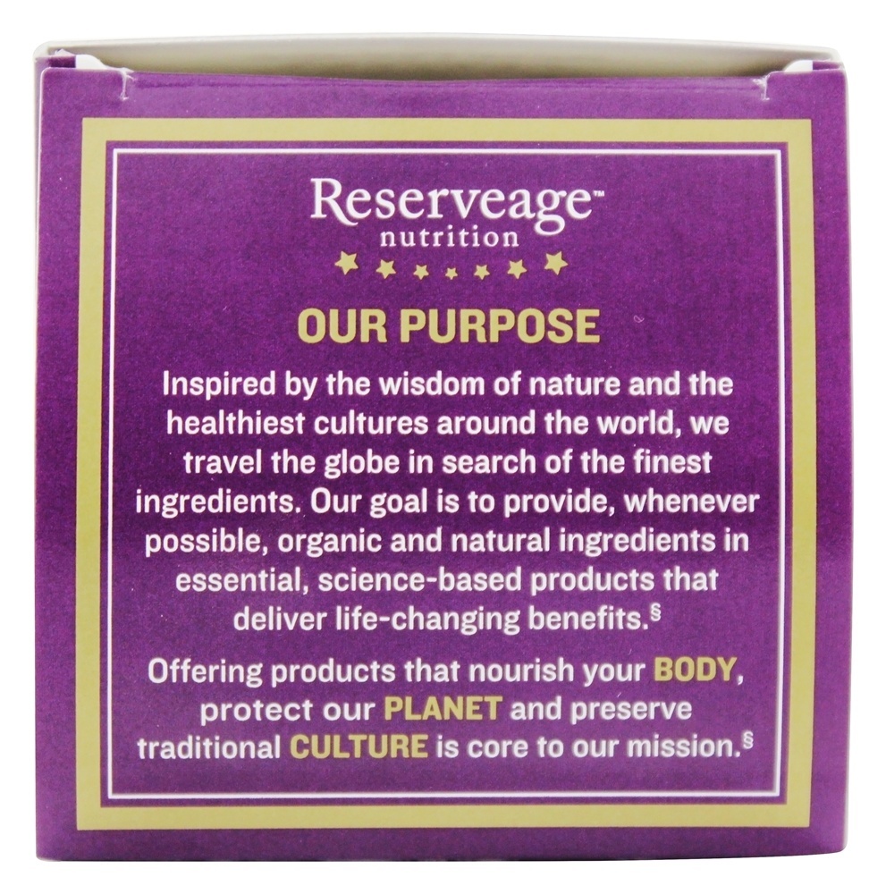 Resveratrol 100 mg. - Cápsulas vegetarianas 60 Reserveage Nutrition - Imagem 5