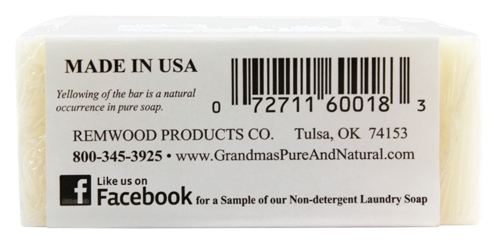 Pure e Sabonete de Natural da vovó - 6 oz. Remwood Products Co. - Imagem 4