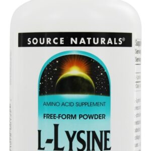 Pó de Forma Livre de L Lisina - 3.53 oz. Source Naturals