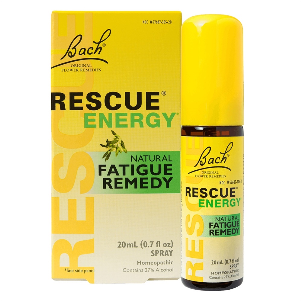 Remédio de fadiga natural de energia de resgate - 20 ml. Bach