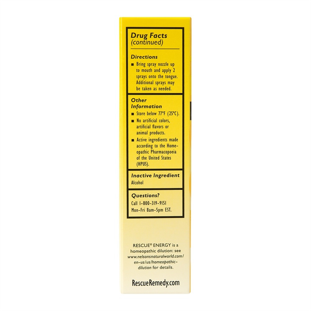 Remédio de fadiga natural de energia de resgate - 20 ml. Bach - Imagem 5
