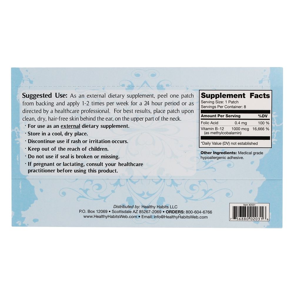 Patch de energia B12 - 8 Patch (s) Healthy Habits - Imagem 2