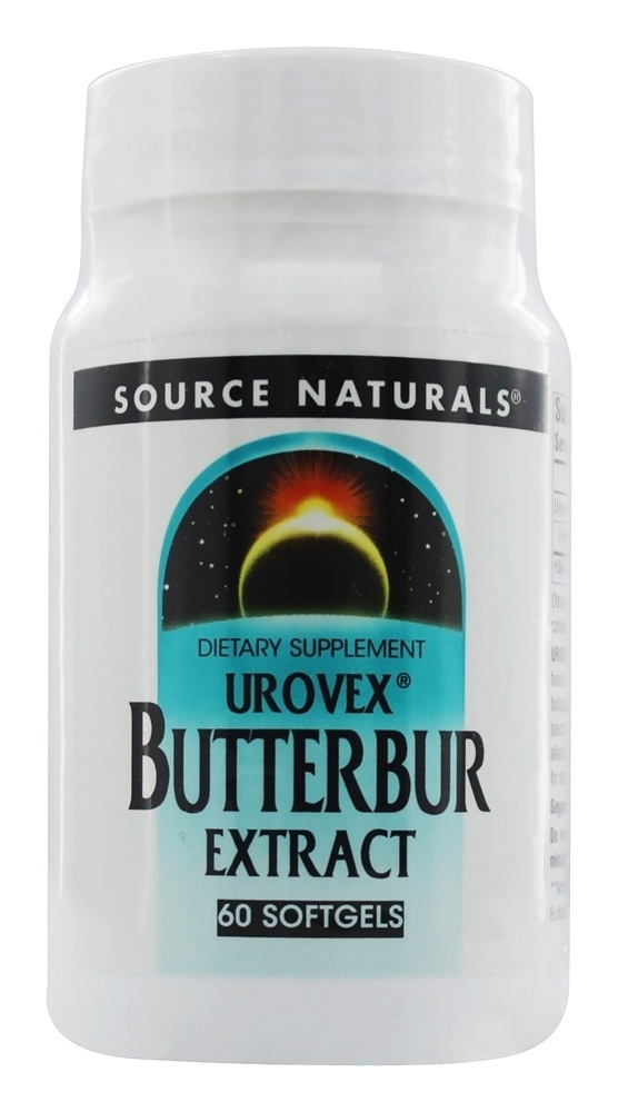 Extrato de Butterbur Urovex 50 mg. - 60 Softgels Source Naturals