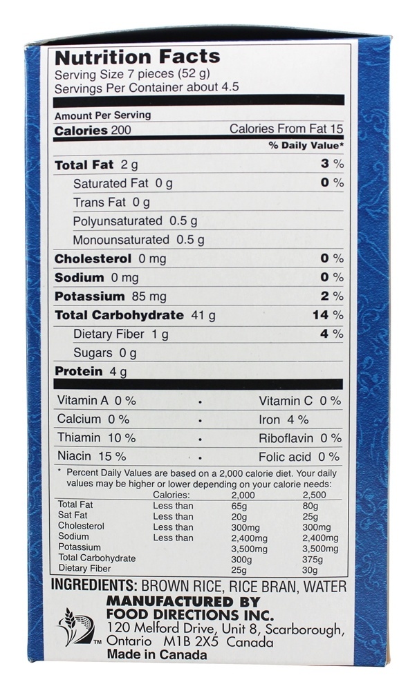 Grande casca de arroz integral macarrão com farelo de arroz - 8 oz. Tinkyada Pasta - Imagem 2