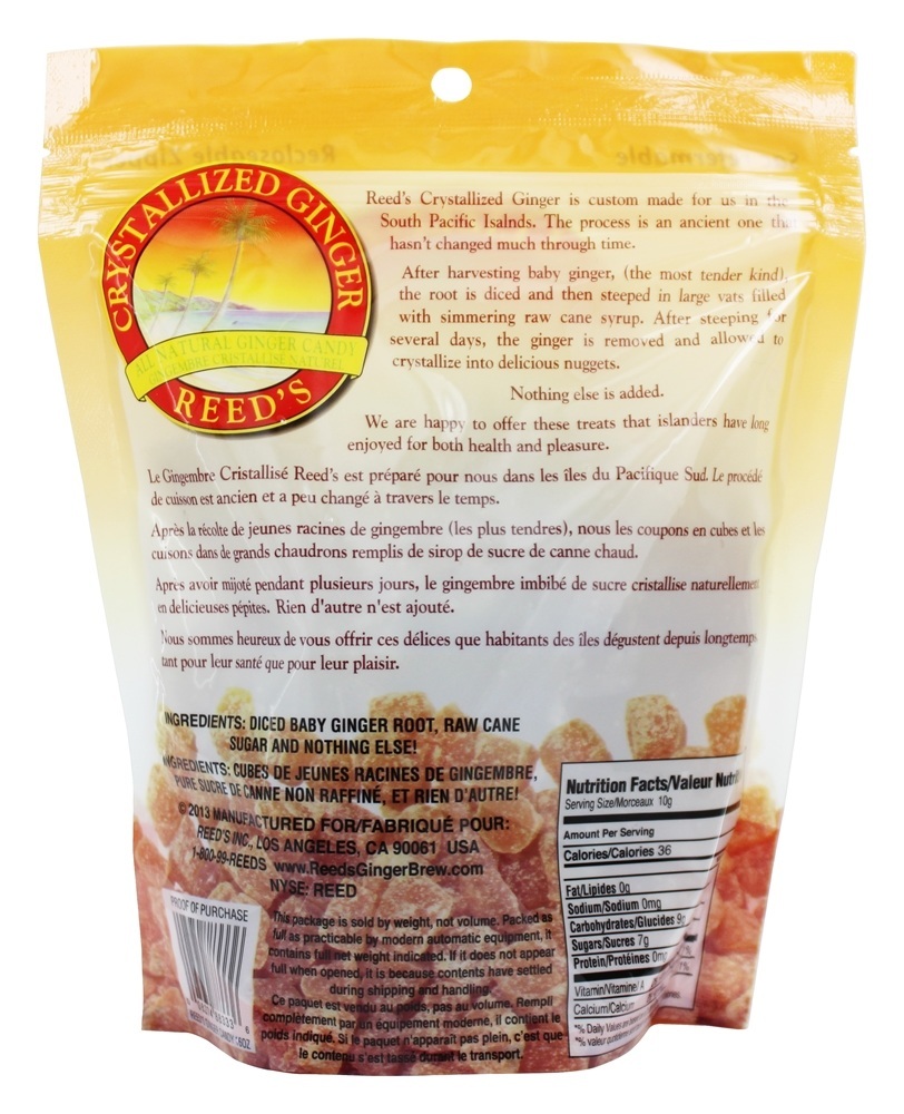 Gengibre Cristalizado - 16 oz. Reed's - Imagem 2