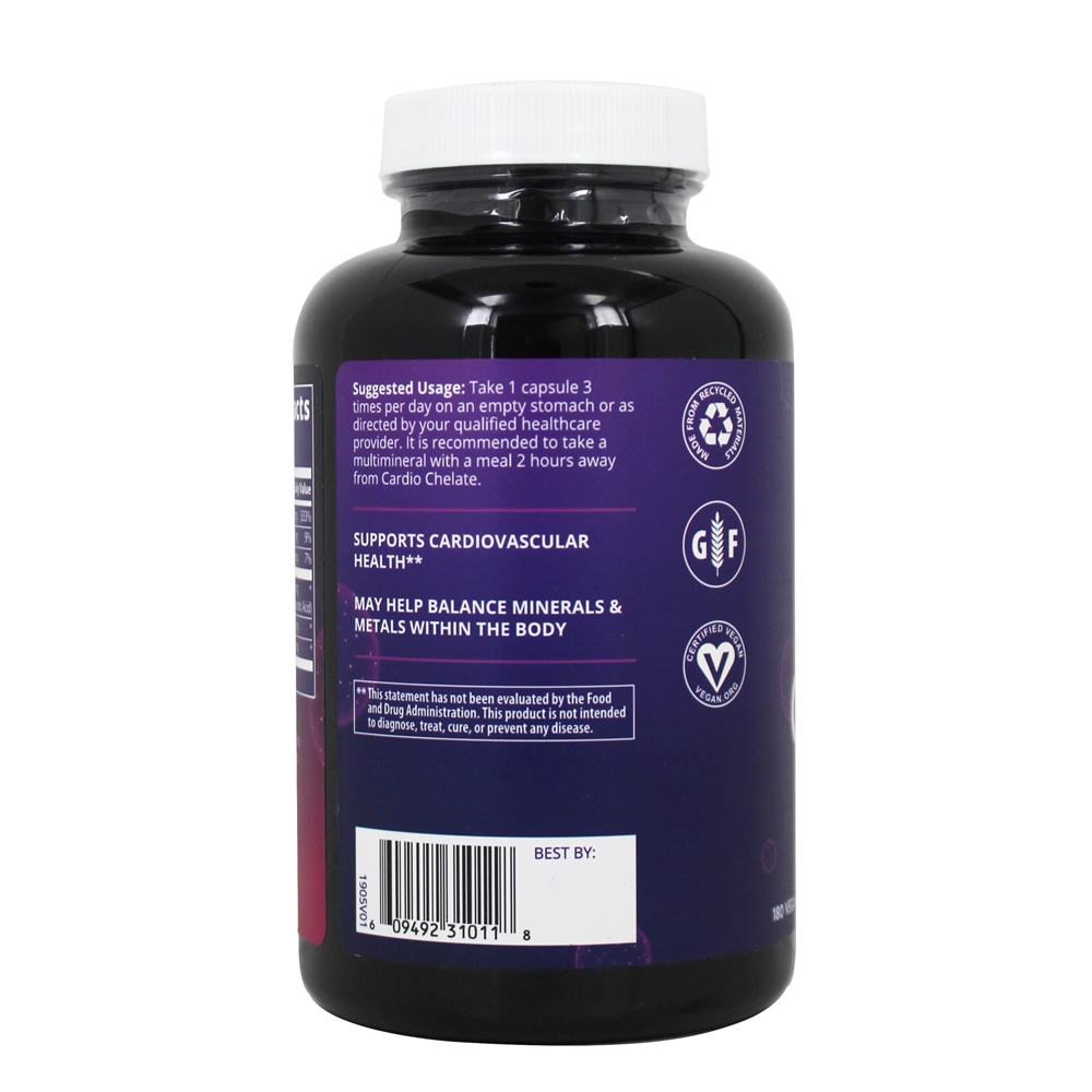 Cardio Chelate com EDTA Para Suporte Cardiovascular - Cápsulas Vegan 180 MRM - Imagem 3