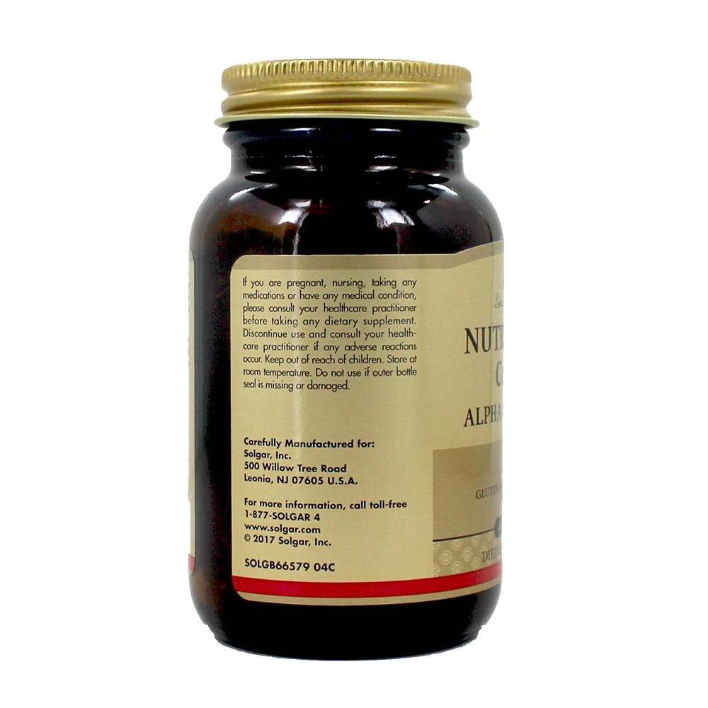 Nutri-Nano CoQ-10 Alpha Ácido lipóico - 60 Softgels Solgar - Imagem 4