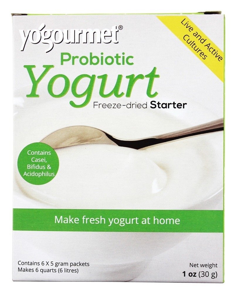 Conjunto de arranque probiótico de liofilizado liofilizado - 6 Pacotes (s) Yogourmet