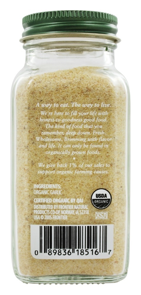 Pó de alho - 3.64 oz. Simply Organic - Imagem 2