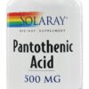 Comprar ácido pantotênico 500 mg. - cápsulas 250 solaray preço no brasil ferro vitaminas e minerais suplemento importado loja 11 online promoção -