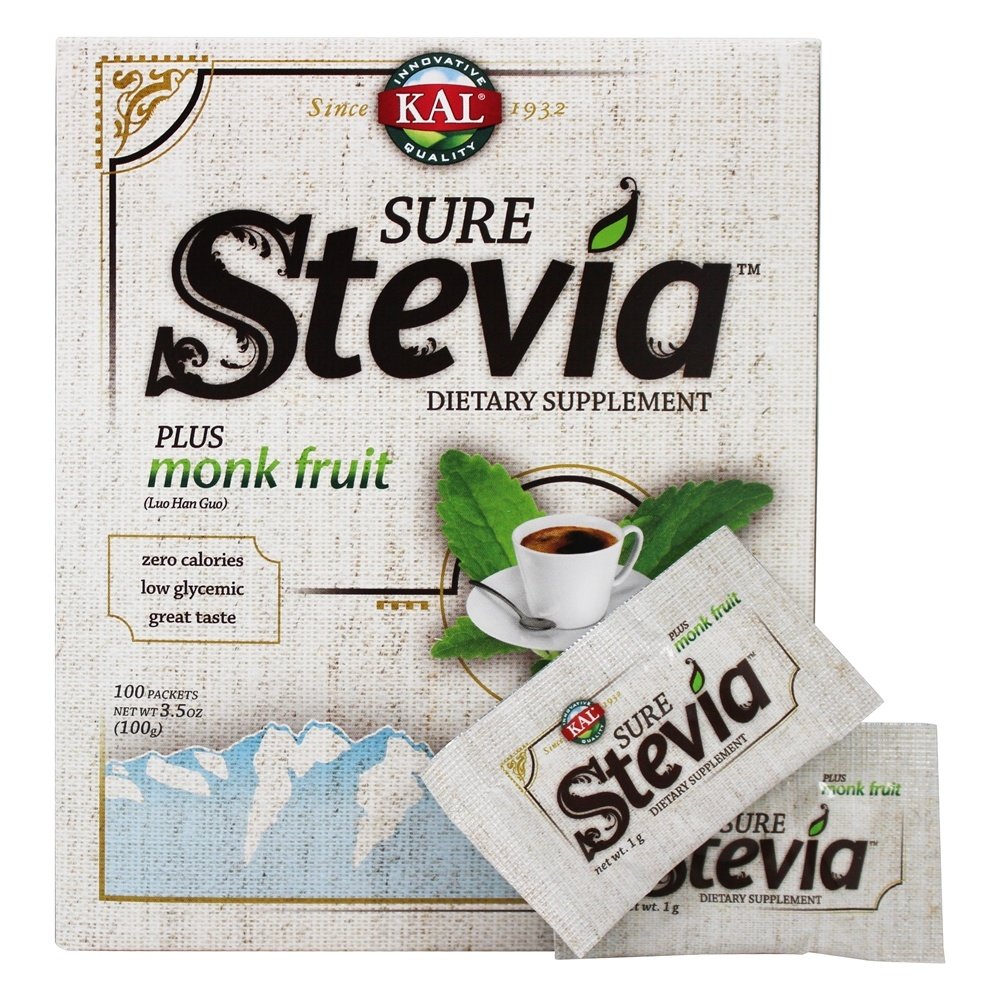 Claro Stevia Plus Monk Fruit - 100 Pacotes (s) Kal