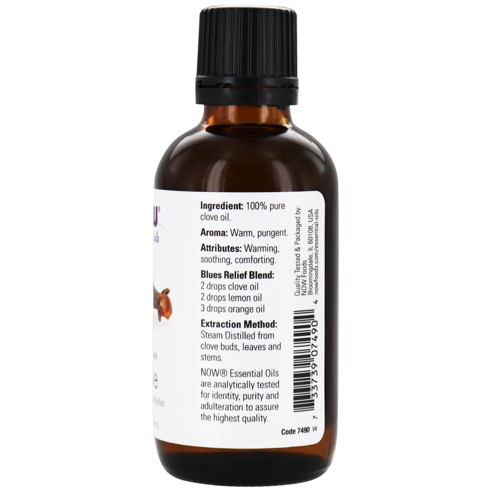 Óleo Essencial de Cravo 100% Pure - 2 fl. oz. NOW Foods - Imagem 2