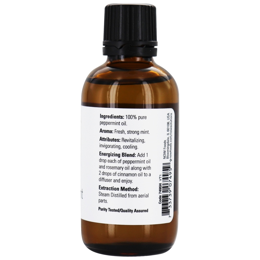 Óleo Essencial de Hortelã 100 % Pure - 2 fl. oz. NOW Foods - Imagem 2
