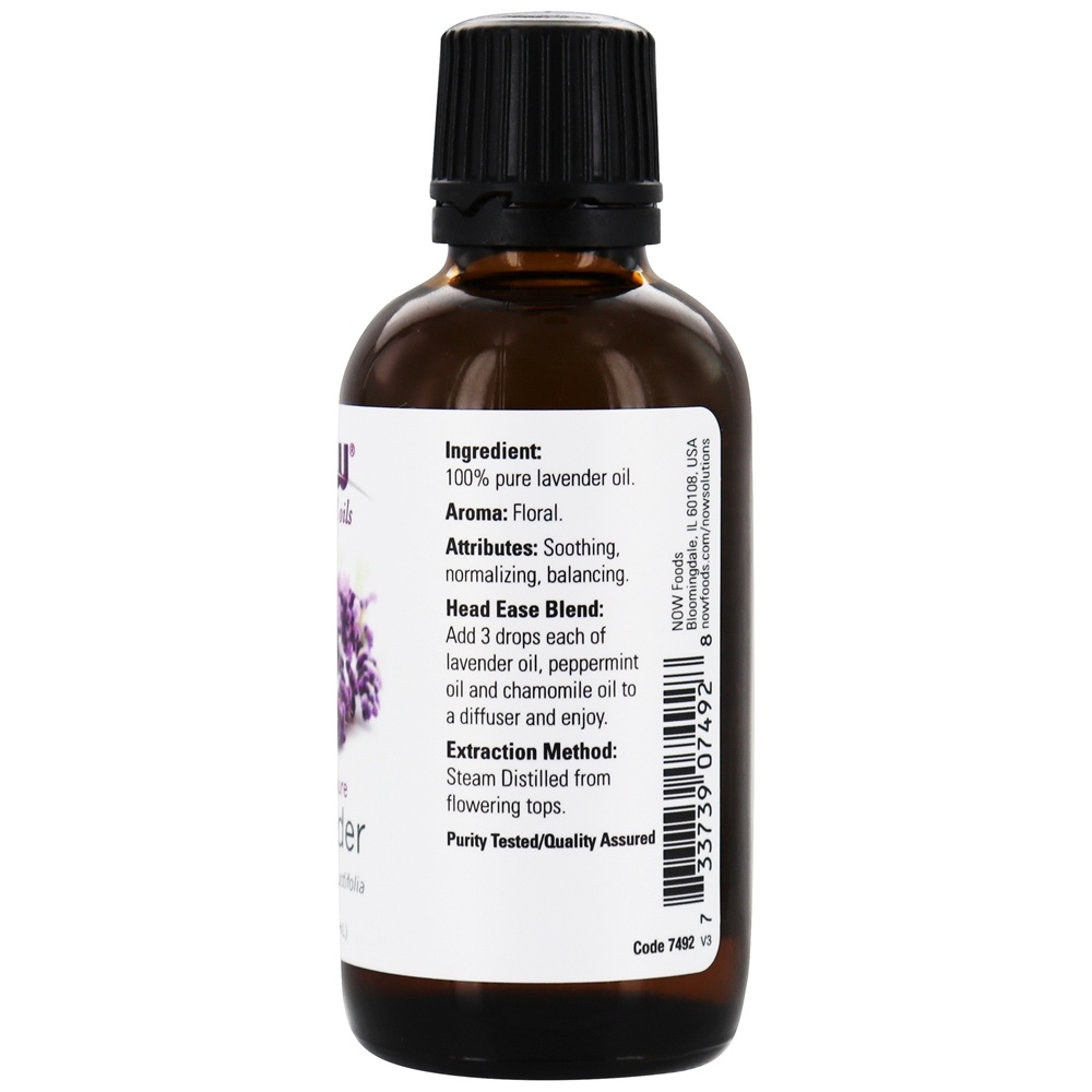 Óleo Essencial de Lavanda 100% Pure - 2 fl. oz. NOW Foods - Imagem 2