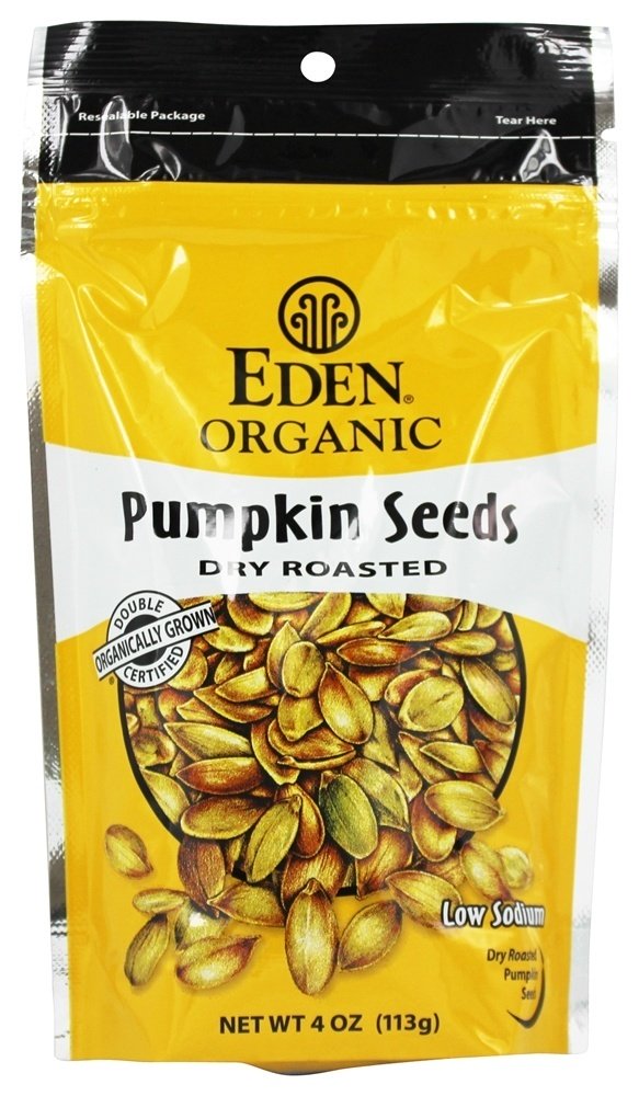 Sementes De Abóbora Orgânica Seco Assado - 4 oz. Eden Foods