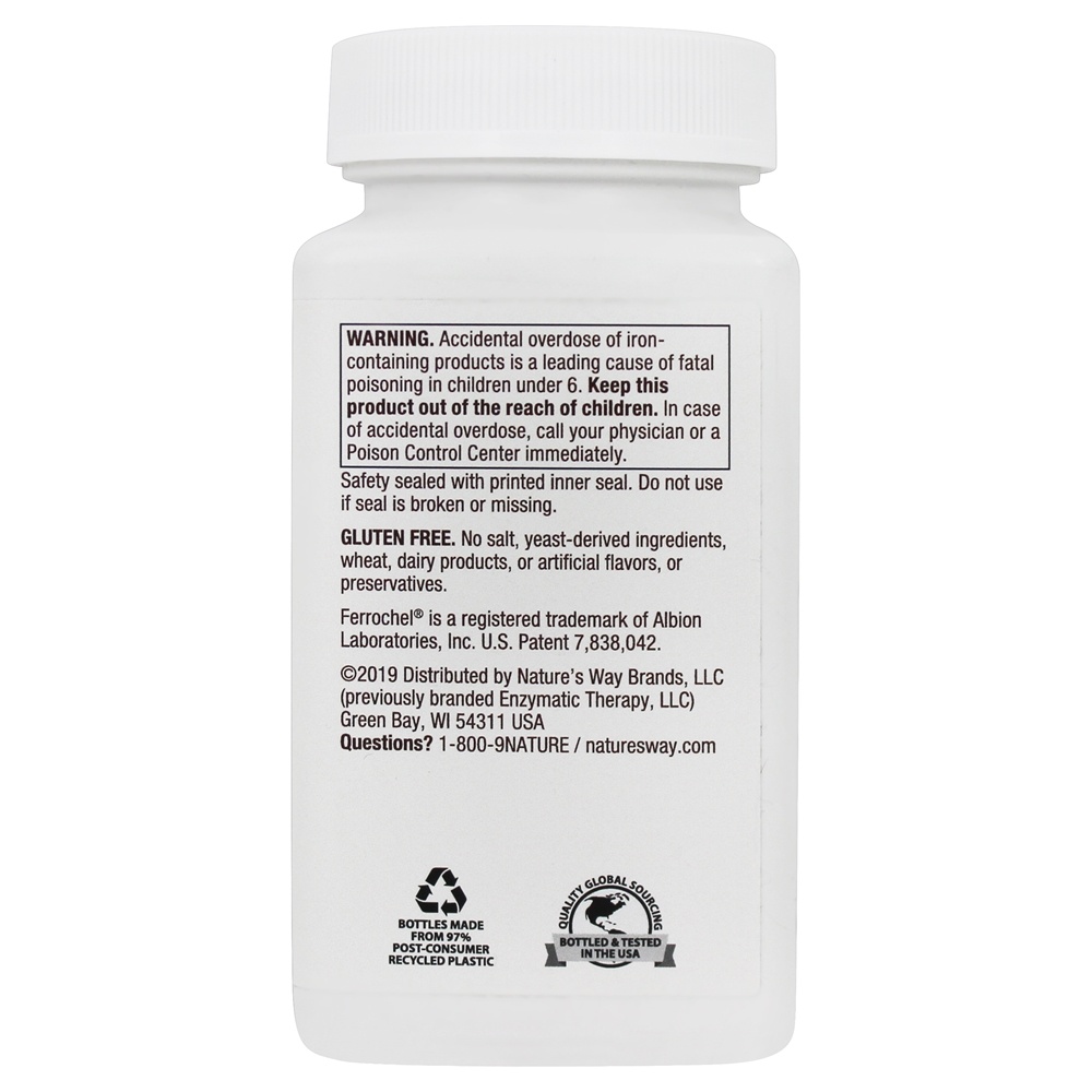 Energizante Ferro Mistura de Suporte a Glóbulos Vermelhos - 90 Softgels Nature's Way - Imagem 4
