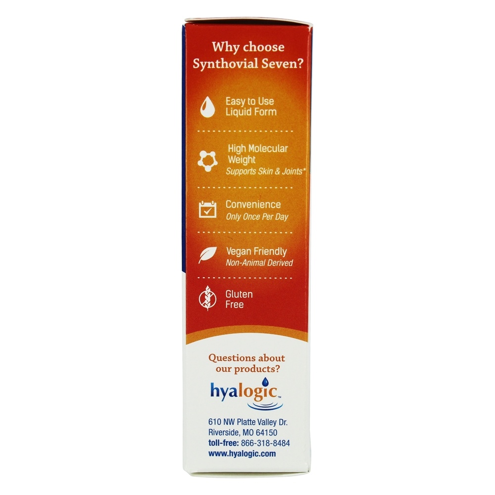 Ácido Hialurônico Original Synthovial Seven (HA) - 1 oz. Hyalogic - Imagem 5