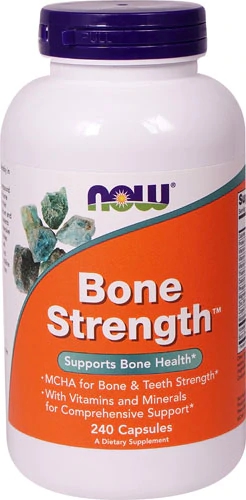 NOW Bone Strength™ - Fortalecedor Ósseo com 240 Cápsulas