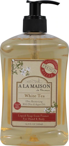 Sabonete Líquido Francês A La Maison Chá Branco - 500ml - Toque Suave e Hidratação Profunda