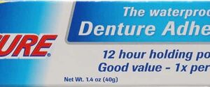 SECURE Adesivo para Dentadura - 40g: Fixação Forte e Conforto Duradouro