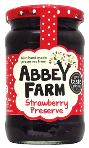 Geleia de Morango Abbey Farm Preserve 340g - Sabor Autêntico e Natural