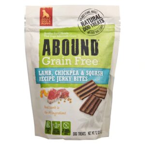Abound Petisco Jerky Bites Cordeiro, Grão de Bico e Abóbora Sem Grãos 340g