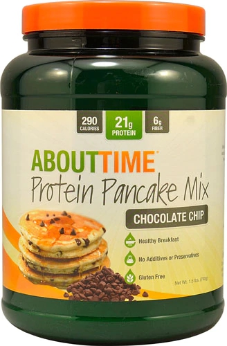 About Time Protein Pancake Mix Chocolate Chip - Mistura para Panqueca Proteica 680g
