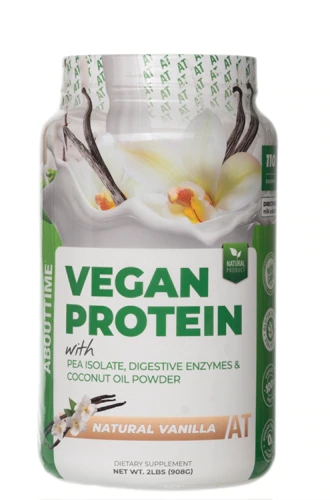 About Time Vegan Protein Natural Vanilla - Proteína Vegana 907g