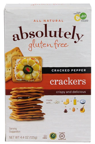 Biscoitos Sem Glúten Absolutely Gluten Free Pimenta do Reino - 125g