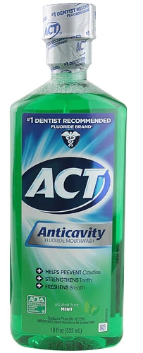 Enxaguante Bucal ACT Anticavity Sem Álcool Sabor Menta 532ml