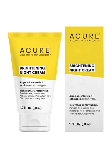 Acure Creme Noturno Clareador Facial - 49.6g