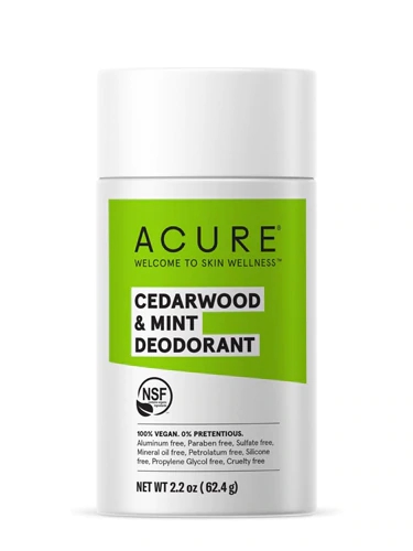 Acure Desodorante Cedro e Hortelã 64g - Higiene Natural e Eficaz