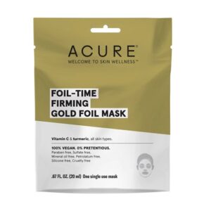 Comprar acure foil-time firming gold foil mask -- 1 mask preço no brasil beauty & personal care exfoliation facial masks facial skin care suplementos em oferta suplemento importado loja 5 online promoção -