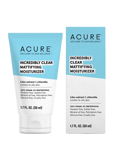 Acure Hidratante Matte Matificante Incrivelmente Claro 50ml - Controle de Oleosidade e Pele Radiante