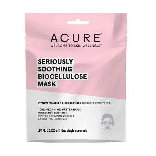 Acure Máscara Facial Gel BioCelulose Serenity Suave - 1 Máscara