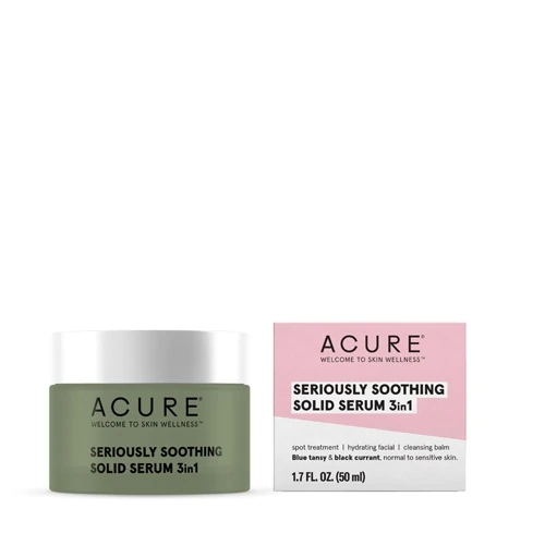 Sérum Sólido Acure Seriously Soothing 3 em 1 - 50ml: Pele Calmante e Hidratada