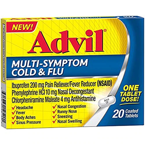Advil Multi-Sintoma Gripe e Resfriado - 20 Comprimidos Revestidos