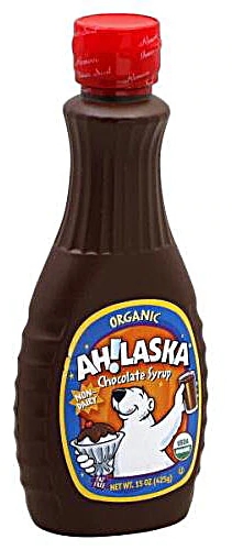 Xarope de Chocolate Orgânico Ah Laska 444ml - Sabor Puro e Natural