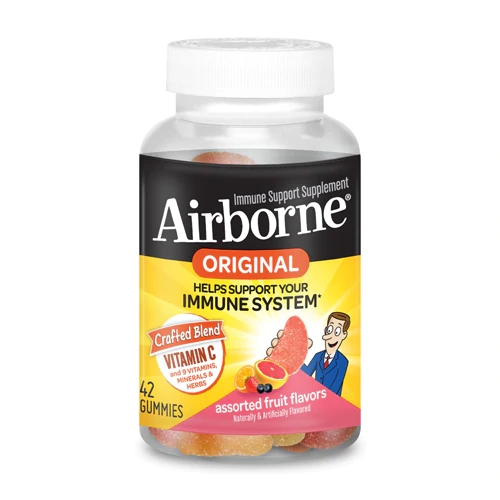 Gomas de Suporte Imune Airborne Sabores Sortidos - 42 Gomas - Reforço Vitamínico
