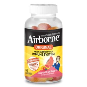 Airborne Gomas Imunidade Frutas Sortidas - Suporte Imunológico 63 Gomas