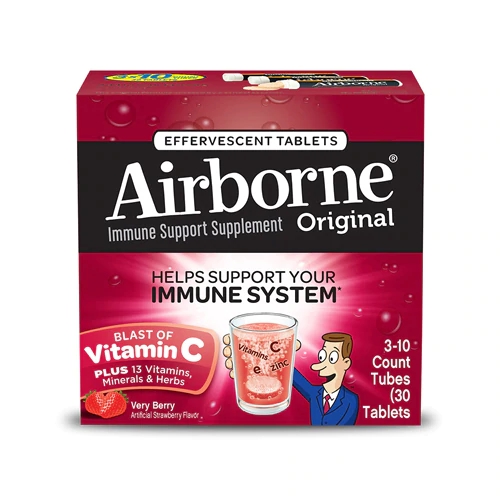 Airborne Immune Support Original Very Berry - 30 Comprimidos - Suporte Imunológico Avançado