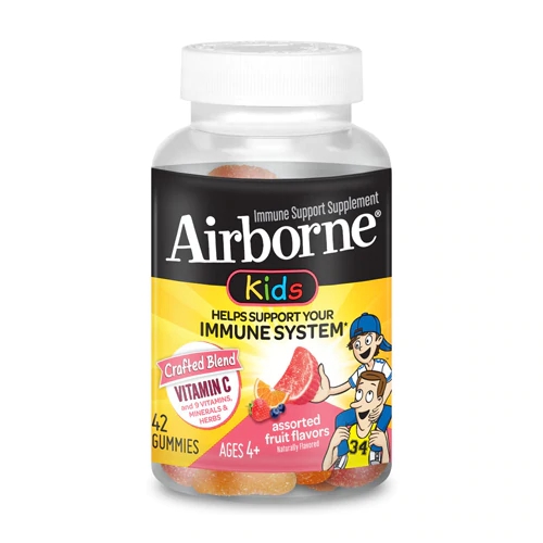 Airborne Kids Suplemento Imunidade Frutas Sortidas - 42 Gomas