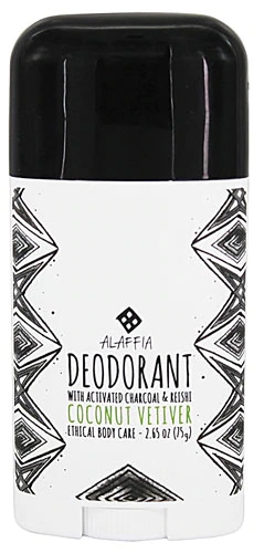 Desodorante Alaffia Carvão Ativado Reishi Coco Vetiver 75g - Higiene Natural