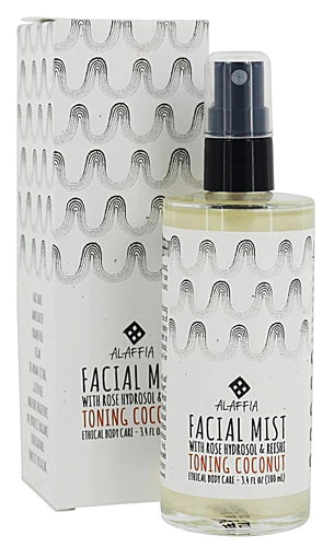 Alaffia Mist Tônico Facial de Coco, Resihi e Rosa 100ml - Hidratação e Revitalização Profunda
