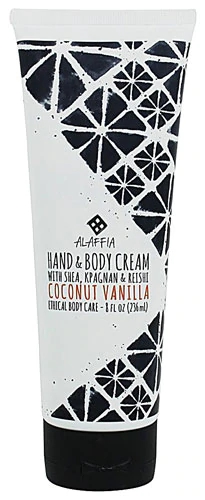 Alaffia Creme para Mãos e Corpo Reishi Coco Baunilha 237ml - Hidratação Profunda e Bem-Estar