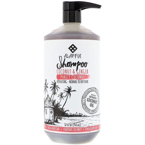 Alaffia Shampoo de Coco e Gengibre 946ml - Limpeza e Nutrição Profunda