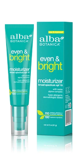 Alba Botanica Even & Bright Hidratante Facial com FPS 15 - 59ml