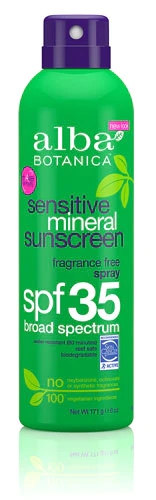 Protetor Solar Mineral Alba Botanica Sensitive SPF 35 Sem Fragrância 177ml