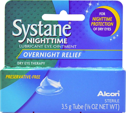 Alcon Systane Lubrificante Pomada Ocular Noturna 3.5g - Alívio Profundo e Duradouro